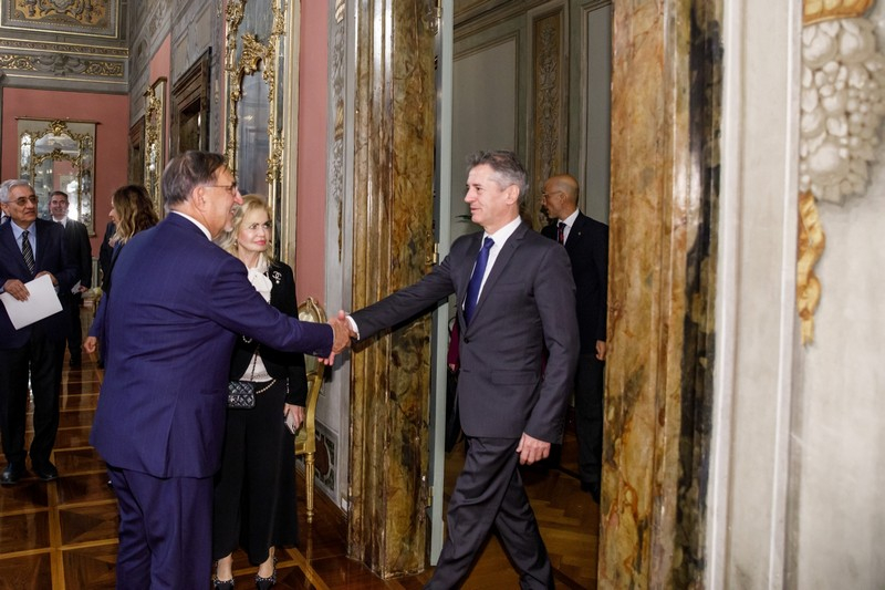 Il Presidente La Russa incontra il Primo Ministro di Slovenia Robert Golob