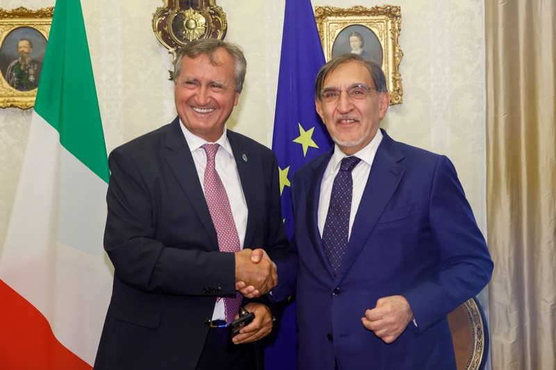 Il Presidente del Senato con il sindaco di Venezia